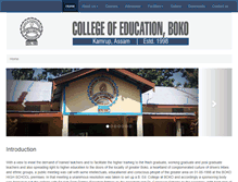 Tablet Screenshot of collegeofeducationboko.org